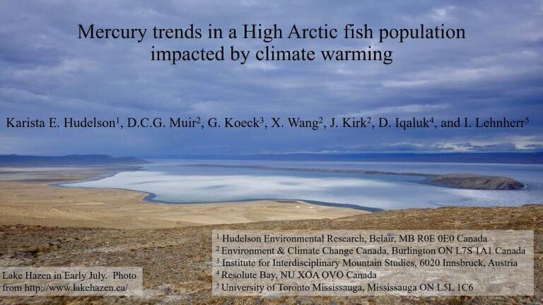 Mercury Trends in a High Arctic fish Population Impacted by Climate Warming